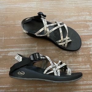 Chaco Black and White Sandals